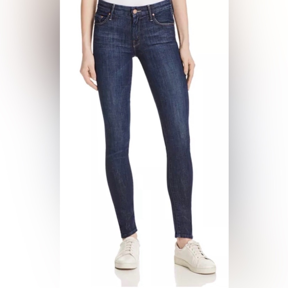 MOTHER The Looker Skinny Jeans in Clean Sweep (dark wash denim), size 26, EUC